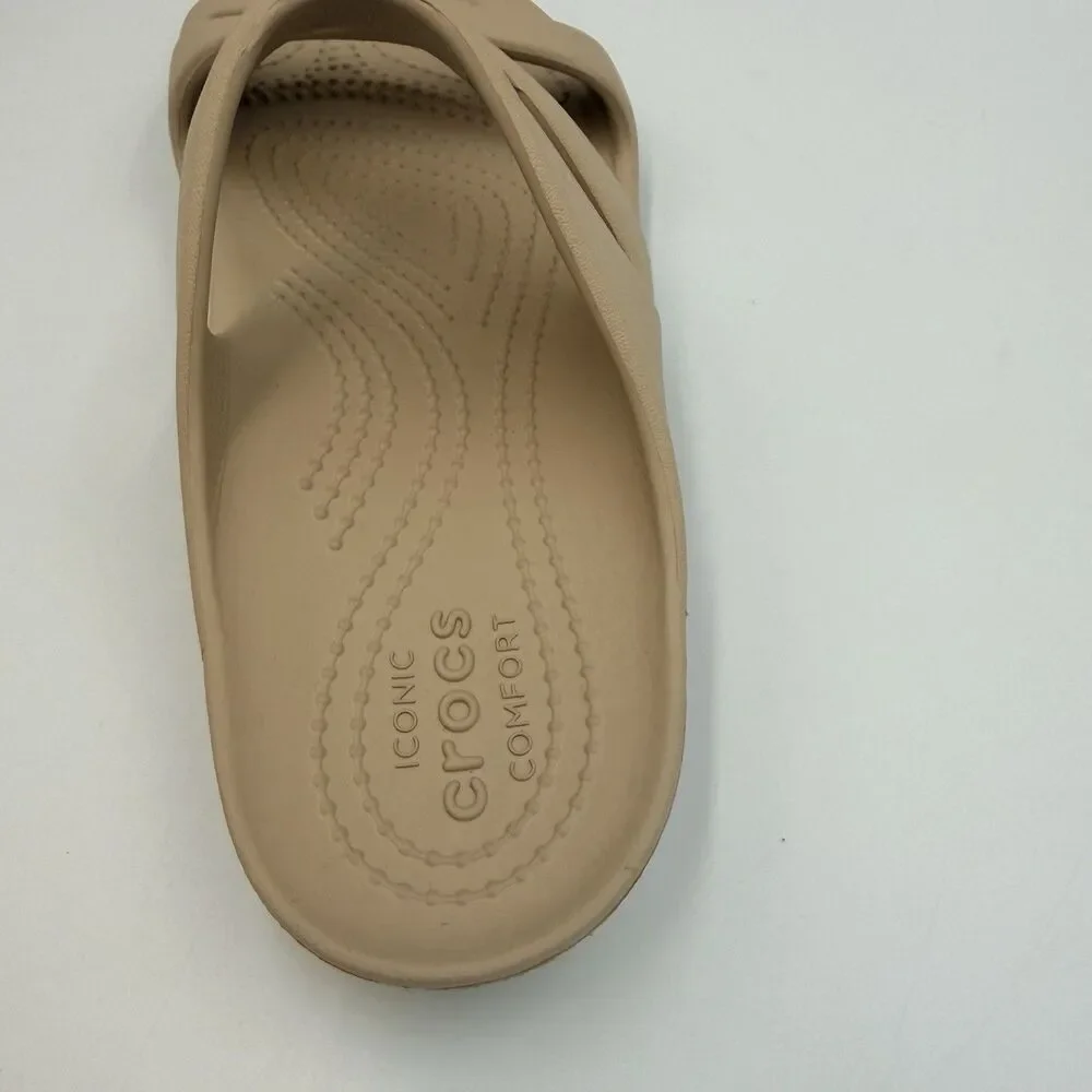 Crocs Women Kadee II Taupe Strappy Sandals 7 Right Shoe Only Amputee Replacement